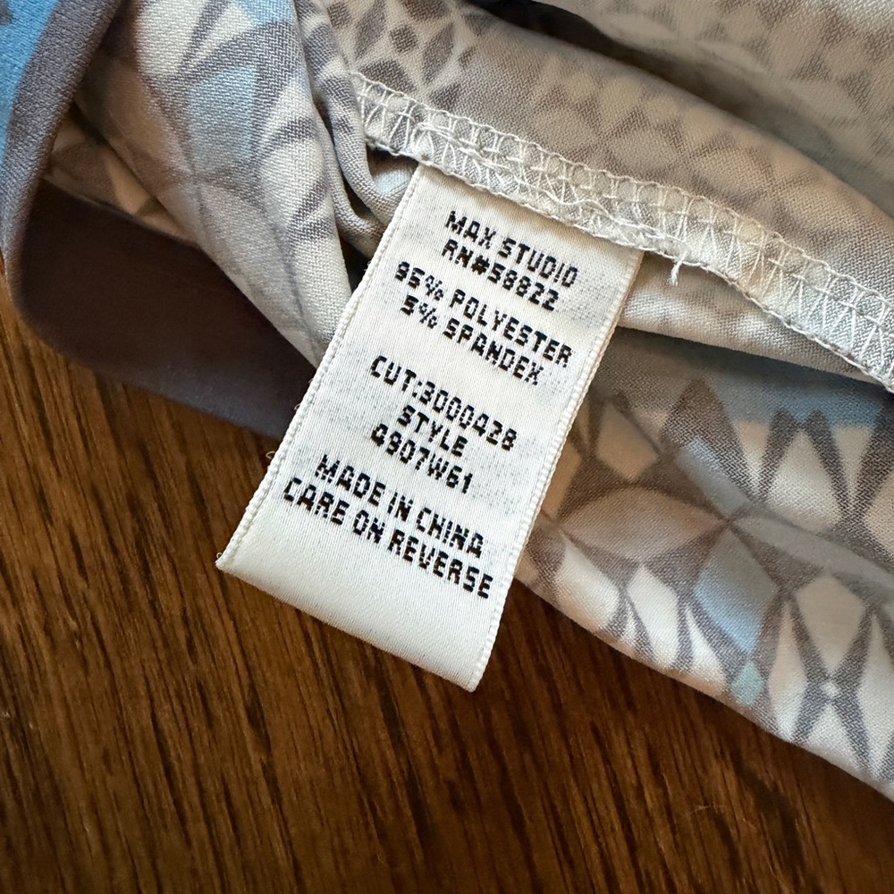 Max Studio Patterned Geometric Tunic Style Dress … - image 6